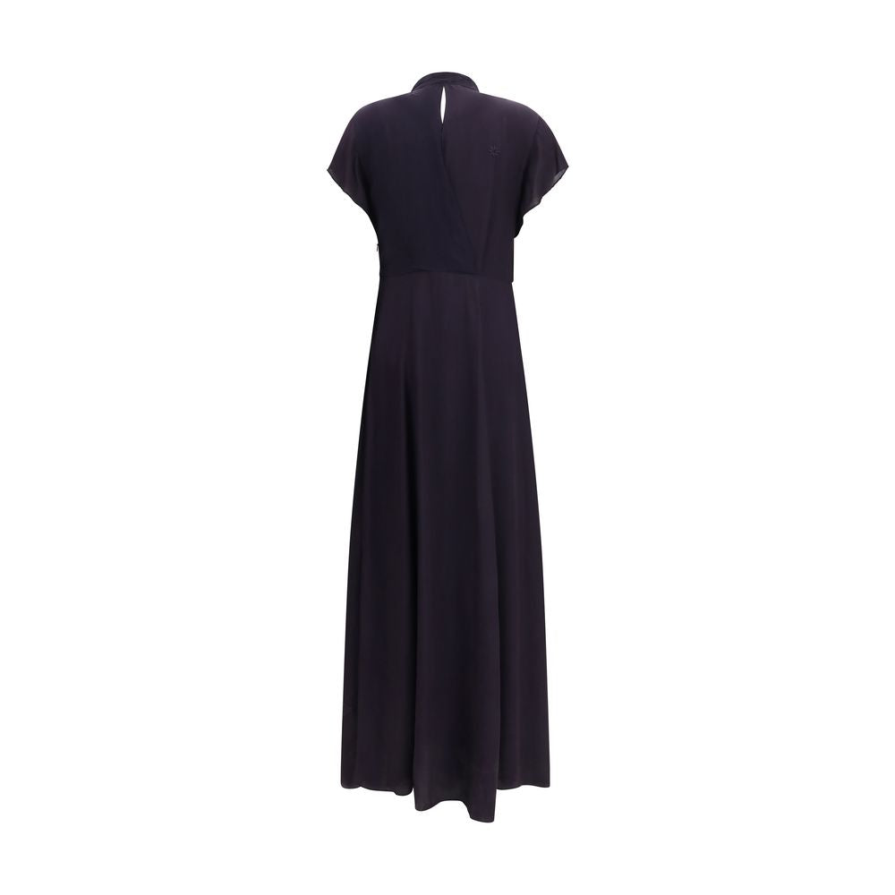 Black Viscose Casual Dress