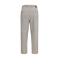 Beige Cotton Casual Pants