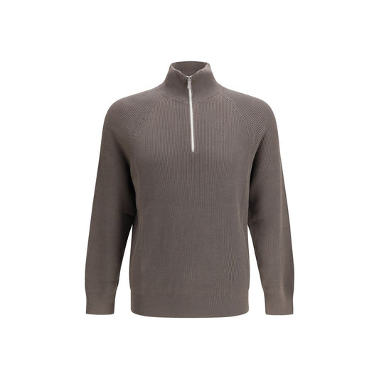 Brown Cotton Sweatshirt