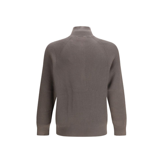 Brown Cotton Sweatshirt