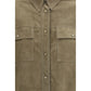 Bicolor Calf Leather Bos Taurus Dress Shirt