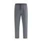 Gray Cotton Casual Pants