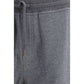 Gray Cotton Casual Pants