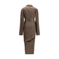 Brown Copper Casual Dress