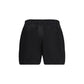 Black Cotton Bermuda Shorts