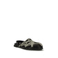 Black Calf Leather Bos Taurus Clogs