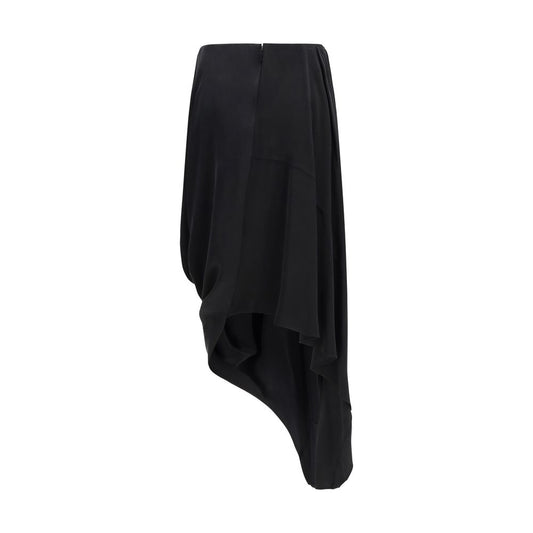 Black Copper Midi Skirt