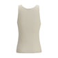 Beige Cotton Tank Tops