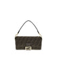 Brown Recycled Polyester Shoulder Bag