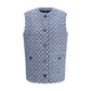 Blue Cotton Sleeveless Jacket