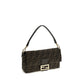 Brown Recycled Polyester Shoulder Bag