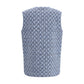 Blue Cotton Sleeveless Jacket
