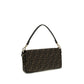 Brown Recycled Polyester Shoulder Bag