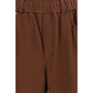 Brown Acetate Casual Pants