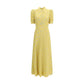 Bicolor Silk Casual Dress