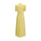 Bicolor Silk Casual Dress