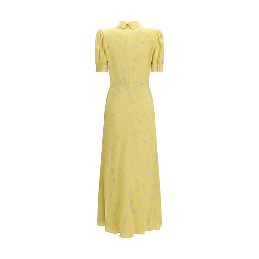 Bicolor Silk Casual Dress