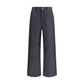 Blue Linen Relaxed Fit Jeans