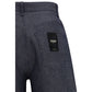 Blue Linen Relaxed Fit Jeans