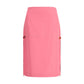 Multicolor Viscose Midi Skirt