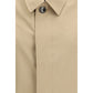 Beige Polyester Trench Coat
