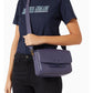 Purple Bovine Leather Crossbody Bag