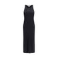 Black Cotton Casual Dress