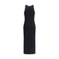 Black Cotton Casual Dress