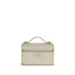 Beige Calf Leather Bos Taurus Handbag