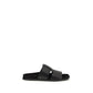 Black Calf Leather Bos Taurus Sandals