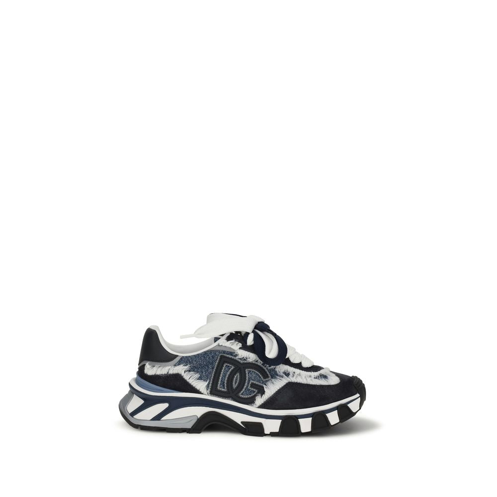 Multicolor Cotton Chunky Sneakers