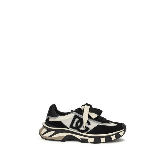 Black Calf Leather Bos Taurus Athletic Sneakers