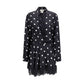 Black Silk Casual Dress