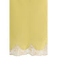 Bicolor Silk Midi Skirt