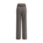 Gray Wool Casual Pants