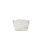 White Polyester Clutch Bag