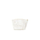 White Polyester Clutch Bag