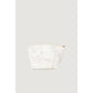 White Polyester Clutch Bag