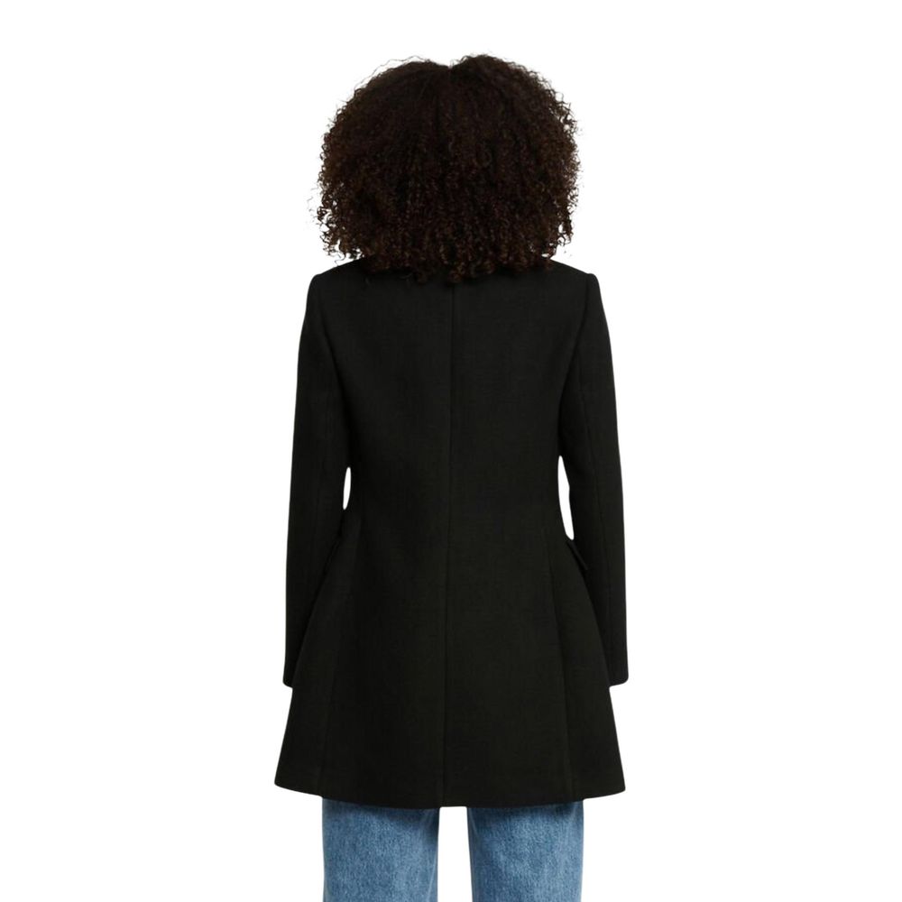 Black Polyester Coat