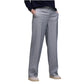 Blue Polyester Casual Pants