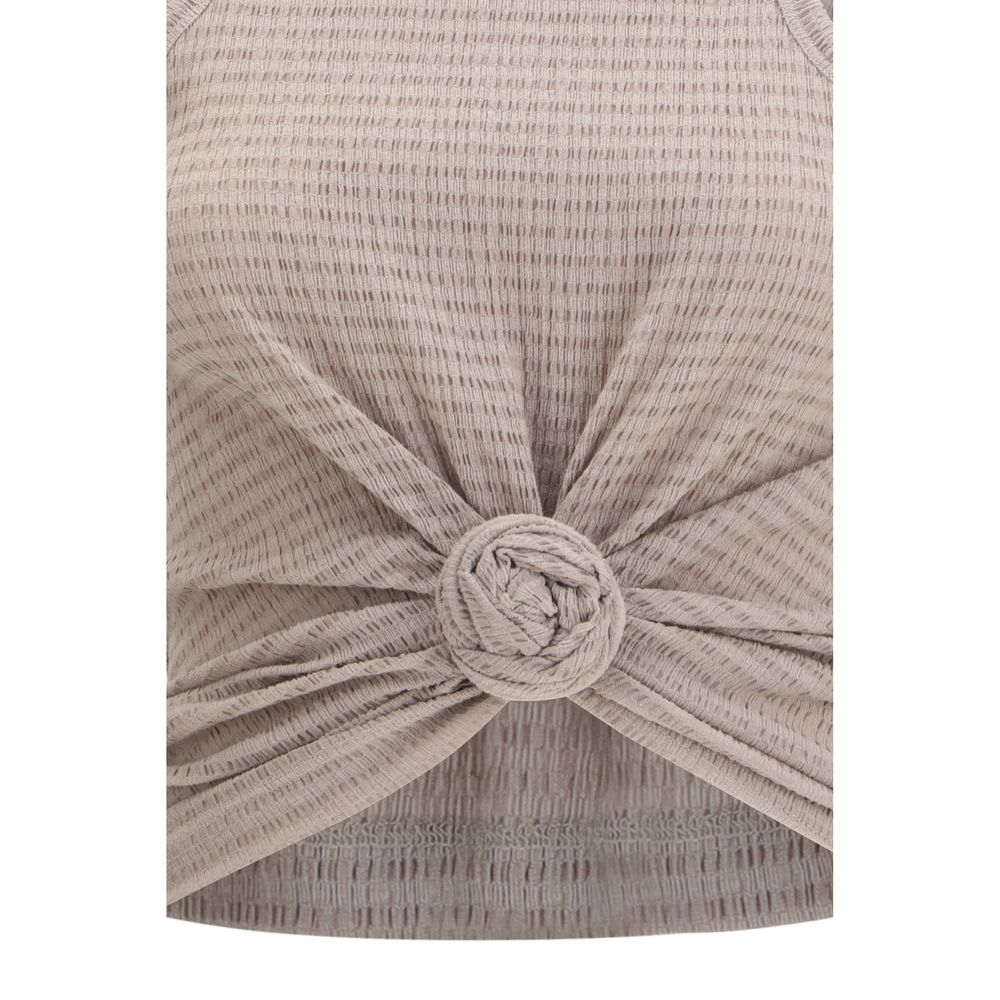 Beige Lyocell T-Shirt