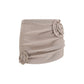 Brown Lyocell Mini Skirt