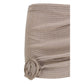 Brown Lyocell Mini Skirt