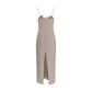 Brown Lyocell Casual Dress