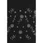 Black Polyester Mini Skirt