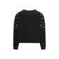 Black Polyester Sweatshirt