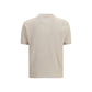 Beige Cotton Polo Shirt