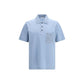 Blue Cotton Polo Shirt