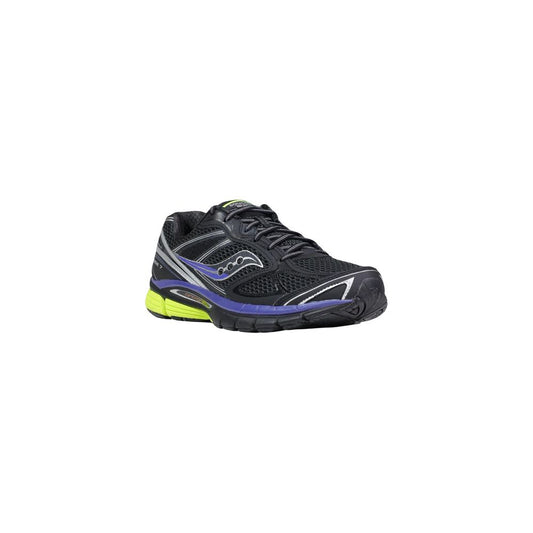 Black Polyethylene Athletic Sneakers