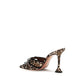 Multicolor Silk Platform Sandals